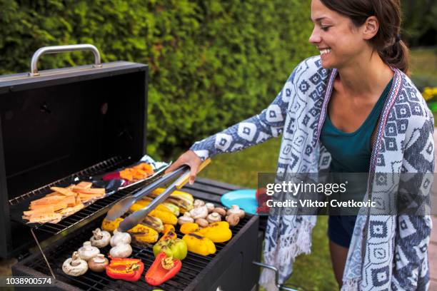 vegan health eating - barbeque - formal garden party stock pictures, royalty-free photos & images