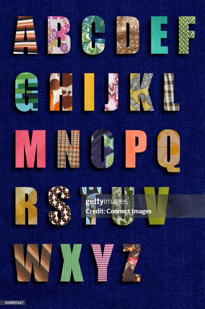 Patchwork alphabet
