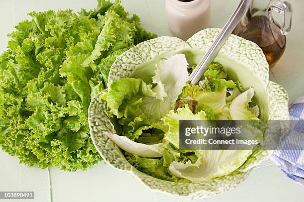 green salad - green salad stock pictures, royalty-free photos & images