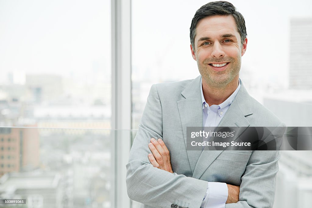 Businessman with crossed arms