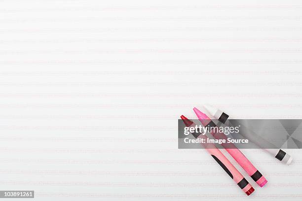 crayons on line background - crayons stock pictures, royalty-free photos & images