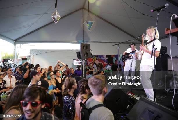 Neil Frances performs onstage at the Toyota Music Den during the 2018 Life Is Beautiful Festival on September 23, 2018 in Las Vegas, Nevada.