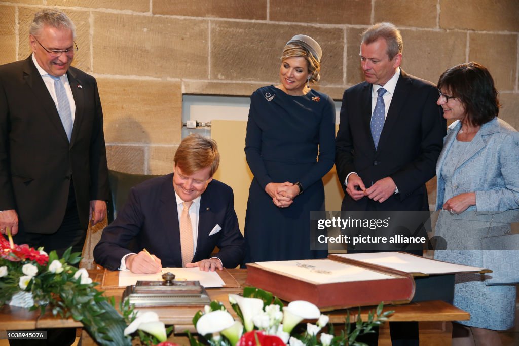 Dutch royal couple visits Bavaria