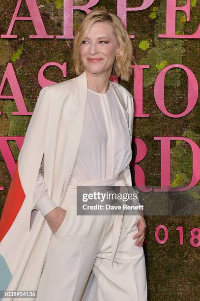 Cate Blanchett, wearing Stella Mccartney, attends The Green Carpet Fashion Awards Italia 2018 at Teatro Alla Scala on September 23, 2018 in Milan,...