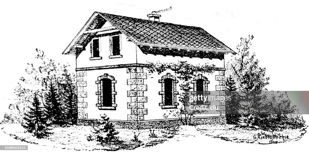 Casa Pequeña Para Un Familia Arquitectura Dibujo Ilustración de stock - Getty Images Casa Pequeña Para Un Familia Arquitectura Dibujo Ilustración de stock - Getty Images