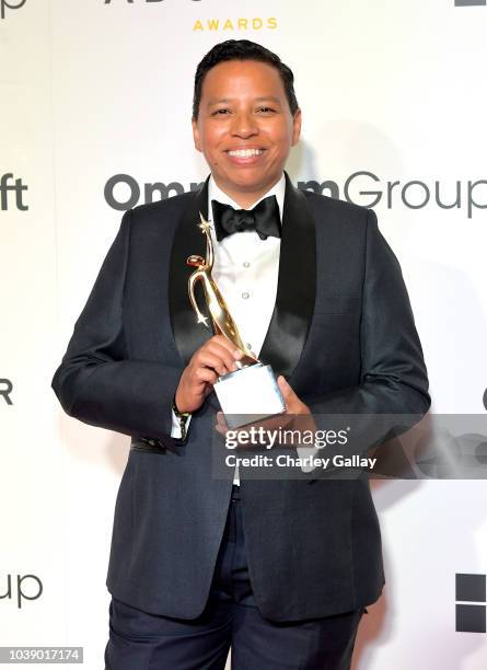 Honoree Lydia Polgreen, recipient of The Advocate Award, attends the 12th Annual ADCOLOR Awards at JW Marriott Los Angeles at L.A. LIVE on September...