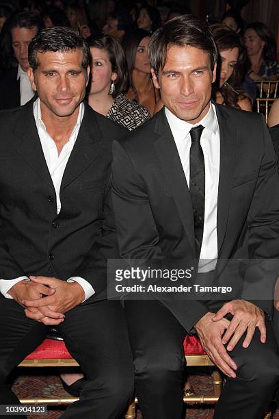 Christian Meier and Rafael Amaya attend screening of Telemundo's "Alguien Te Mira" at The Biltmore Hotel on September 7, 2010 in Coral Gables,...
