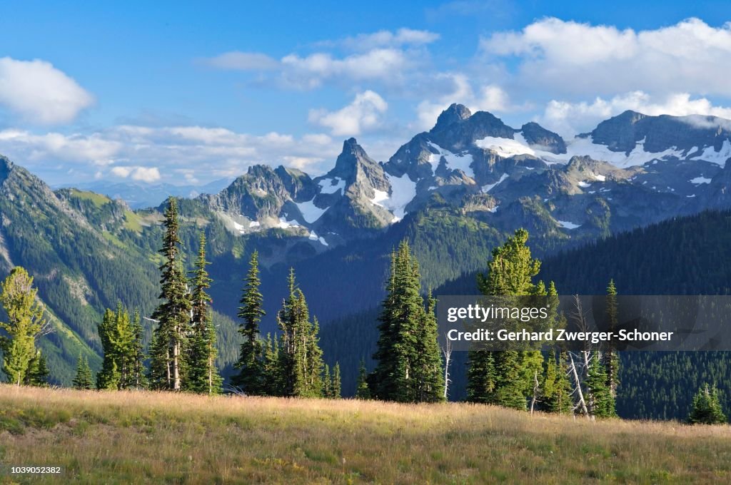 --Goat Island Mountain-- range at Mount Rainier National Park, Washington, USA