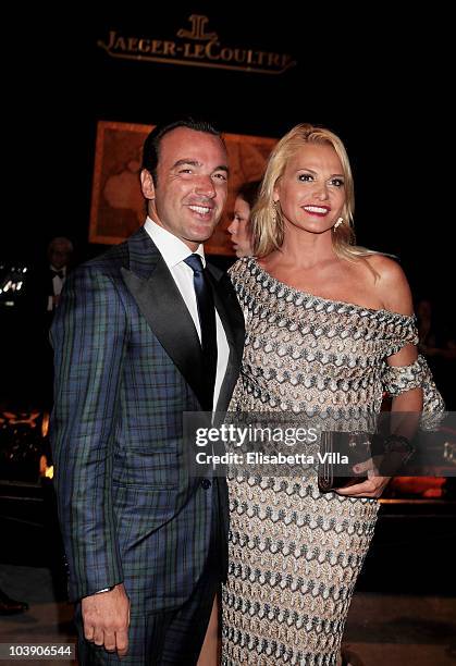 Simona Ventura attends the Jaeger LeCoultre Party during the 67th Venice Film Festival at the Teatro alle Tese on September 7, 2010 in Venice, Italy.