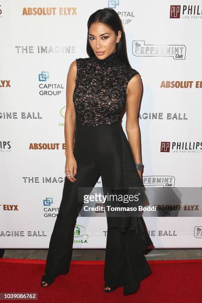 Nicole Scherzinger attends the 5th Annual Imagine Ball Honoring Serena Williams Benefiting Imagine LA Presented By John Terzian & Val Vogt at The...