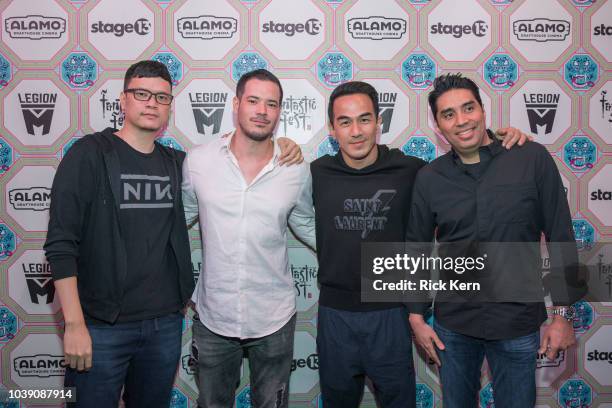 Director/writer Timo Tjahjanto, actors Zack Lee, Joe Taslim, and producer Wicky Olindo at the Netflix Films 'The Night Comes for Us' Premiere at...
