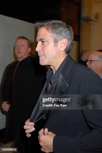 Actor-director George Clooney attends the "Jeux de Dupes" Paris Premiere After Party at the VIP Room on April 11, 2008 in Paris, France.