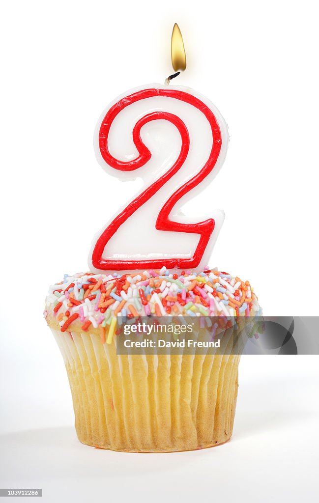 Cupcake Number Candle