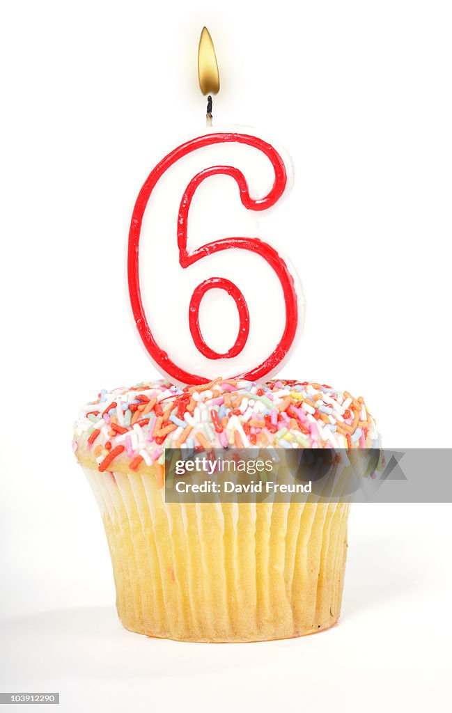 Cupcake Number Candle