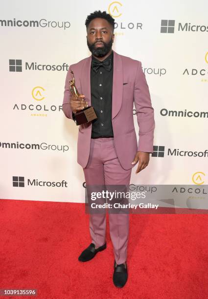 Rodney Williams, recipient of The Innovator Award, attends the 12th Annual ADCOLOR Awards at JW Marriott Los Angeles at L.A. LIVE on September 23,...