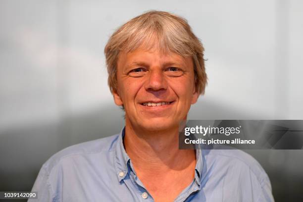 Director Andreas Dresen poses in a production set for the film 'Timm Thalers Fantasiewelt' during a press event at the Filmpark Babelsberg in...