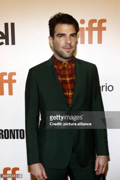 Actress Zachary Quinto arrives at the premiere of Snowden during the 41st Toronto International Film Festival, TIFF, at Roy Thomson Hall in Toronto,...