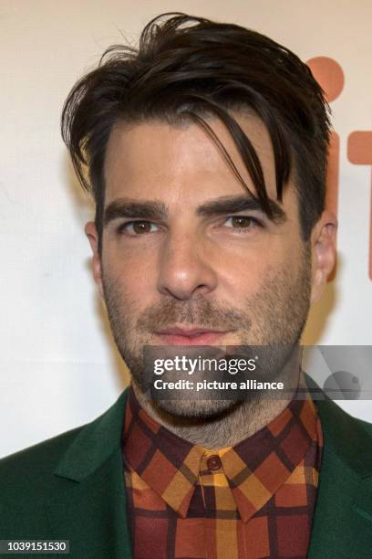 Actress Zachary Quinto arrives at the premiere of Snowden during the 41st Toronto International Film Festival, TIFF, at Roy Thomson Hall in Toronto,...