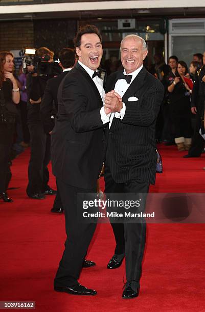 Judges Craig Revel Horwood and Len Goodman attend the 'Strictly Come Dancing' Series 8 Launch Show at BBC Television Centre on September 8, 2010 in...