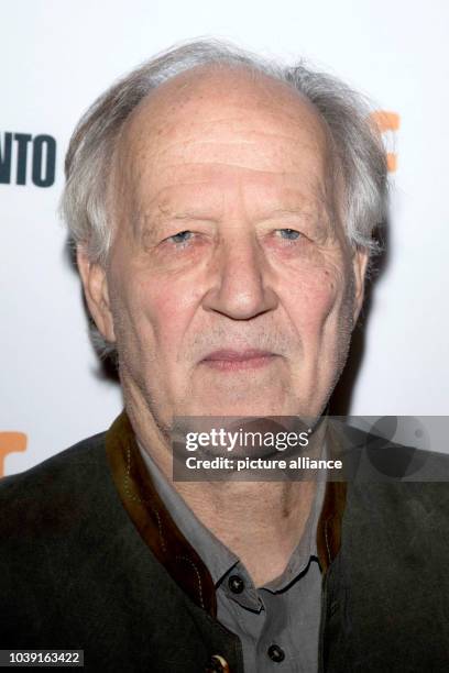 Director Werner Herzog attends the premiere of the movie 'Salt and Fire' during the 41st Toronto International Film Festival, TIFF, at Elgin Theatre...