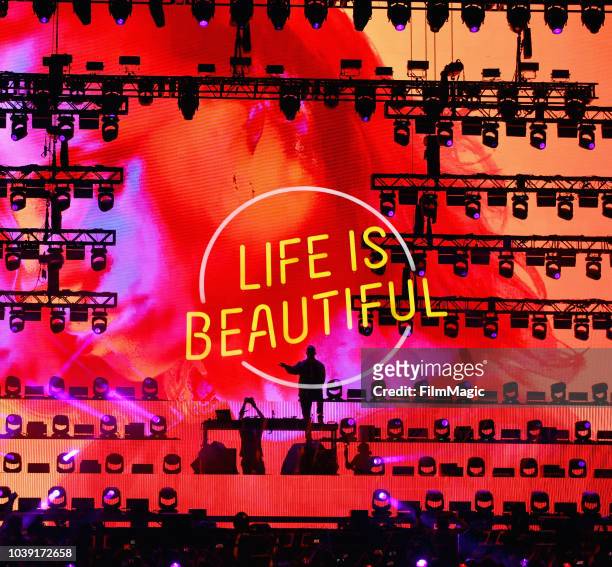 Snake performs on Downtown Stage during the 2018 Life Is Beautiful Festival on September 23, 2018 in Las Vegas, Nevada.