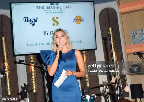 Val Vogt on stage at The Imagine Ball Honoring Serena Williams Benefitting Imagine LA Presented By John Terzian & Val Vogt on September 23, 2018 in...
