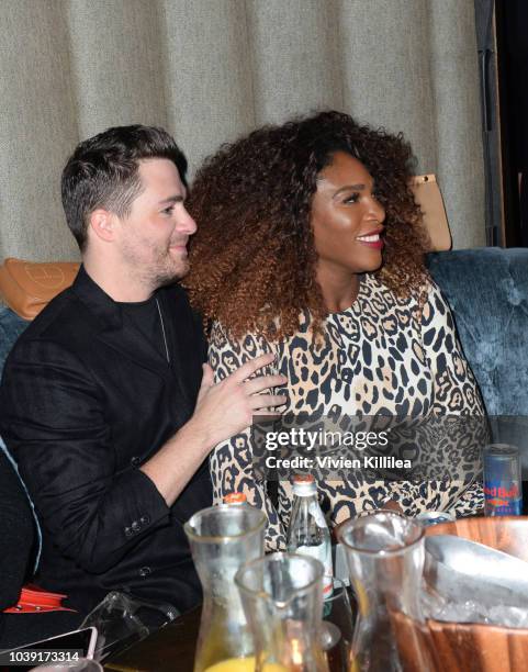 Colton Haynes and Serena Williams attend The Imagine Ball Honoring Serena Williams Benefitting Imagine LA Presented By John Terzian & Val Vogt on...