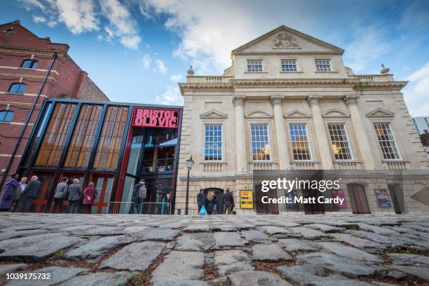 The exterior of the Bristol Old Vic theatre is pictured following a two-year multi-million pound redevelopment of the oldest working theatre in the...