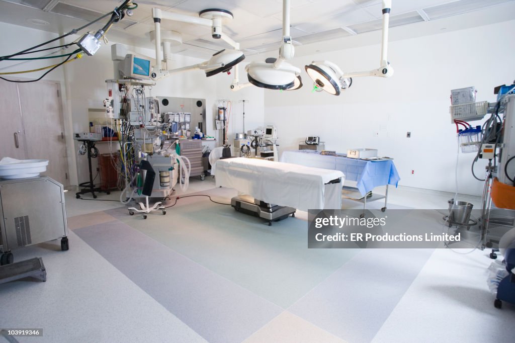 Operating room prepared for surgery