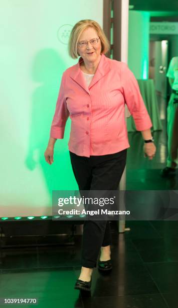 Elizabeth Blackburn attends the 'Presente y Futuro de la Investigación del Cancer' event on September 24, 2018 in Madrid, Spain.