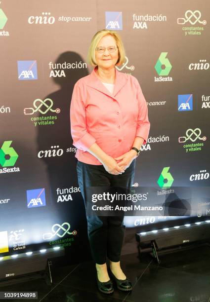 Elizabeth Blackburn attends the 'Presente y Futuro de la Investigación del Cancer' event on September 24, 2018 in Madrid, Spain.