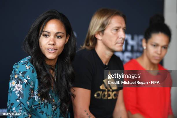 Alex Scott speaks during Legends Media Round Table at Royal Festival Hall on September 24, 2018 in London, England.