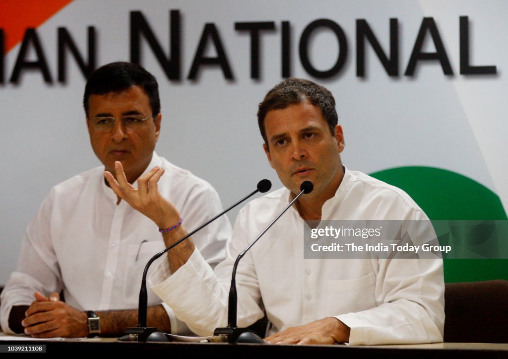 Rahul Gandhi Addresses Media on Rafale Deal Issue