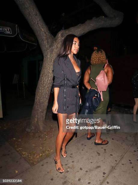 Chantel Jeffries is seen on September 23, 2018 in Los Angeles, California.