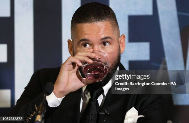 Tony Bellew during the press conference at the Radisson Blu Edwardian Hotel, Manchester.