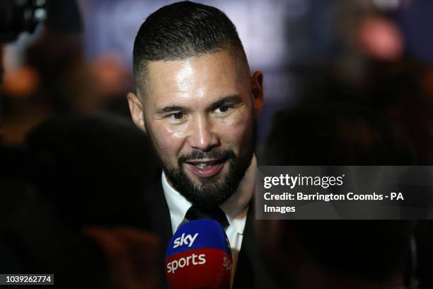 Tony Bellew during the press conference at the Radisson Blu Edwardian Hotel, Manchester. PRESS ASSOCIATION Photo. Picture date: Monday September 24,...