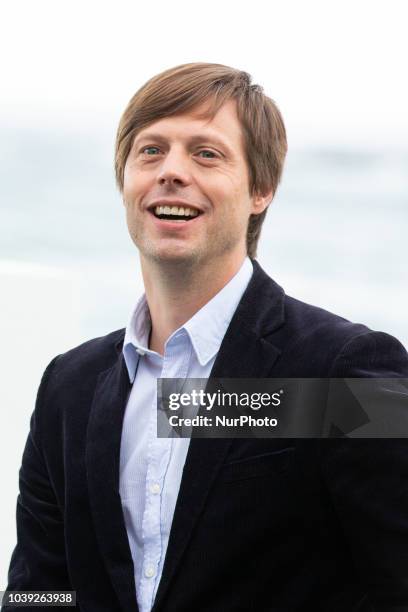 Director Felix Van Groeningen attends the 'Beautiful Boy' photocall during the 66th San Sebastian International Film Festival on September 24, 2018...