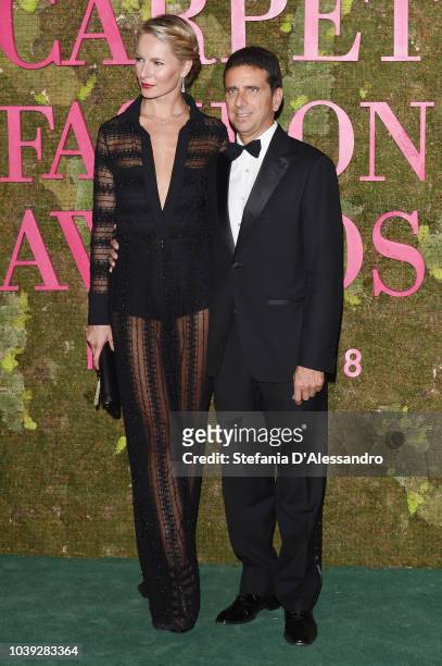 Guests attend the Green Carpet Fashion Awards at Teatro Alla Scala on September 23, 2018 in Milan, Italy.