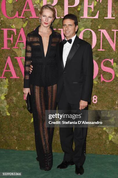 Guests attend the Green Carpet Fashion Awards at Teatro Alla Scala on September 23, 2018 in Milan, Italy.