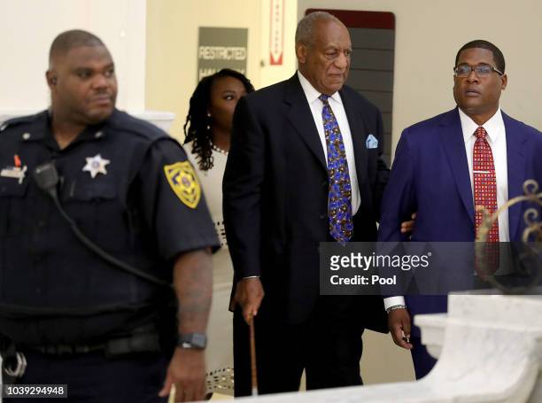 Actor and Comedian Bill Cosby arrives with his spokesman Andrew Wyatt at the Montgomery County Courthouse for sentencing in his sexual assault trial...