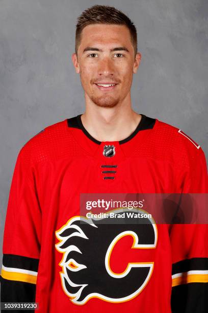 U2013 SEPTEMBER 6: Mason McDonald of the Calgary Flames poses for his official headshot for the 2018-2019 season on September 6, 2018 at the WinSport...