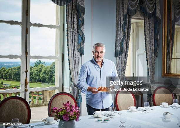 Baker and celebrity chef Paul Hollywood is photographed for Channel 4 on July 25, 2017 in Maidenhead, England.