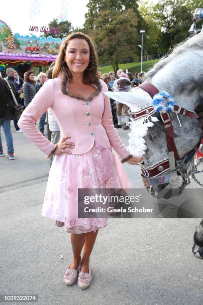 Simone Ballack during the 'Sixt Damen Wiesn' as part of the Oktoberfest 2018 at Schuetzenfestzelt at Theresienwiese on September 24, 2018 in Munich,...