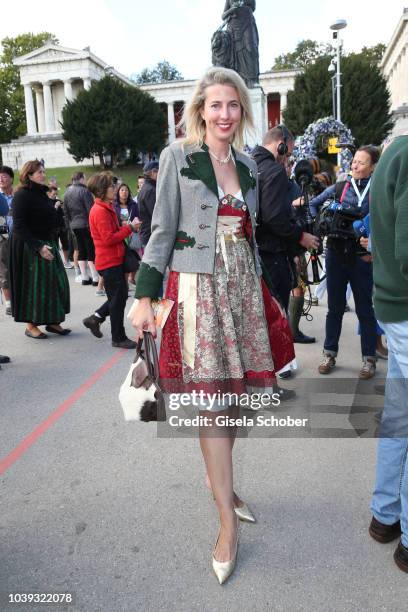 Nathalie Ziegler during the 'Sixt Damen Wiesn' as part of the Oktoberfest 2018 at Schuetzenfestzelt at Theresienwiese on September 24, 2018 in...