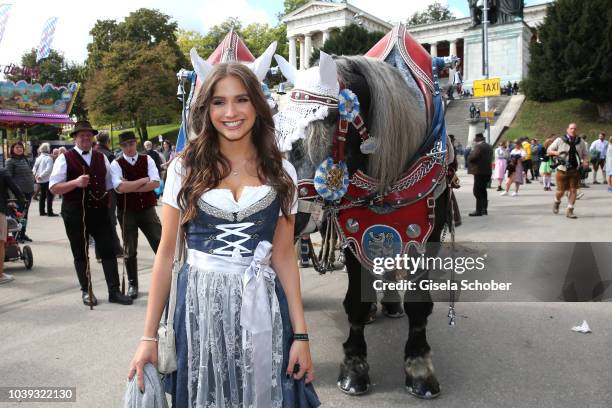 Lucia Strunz during the 'Sixt Damen Wiesn' as part of the Oktoberfest 2018 at Schuetzenfestzelt at Theresienwiese on September 24, 2018 in Munich,...