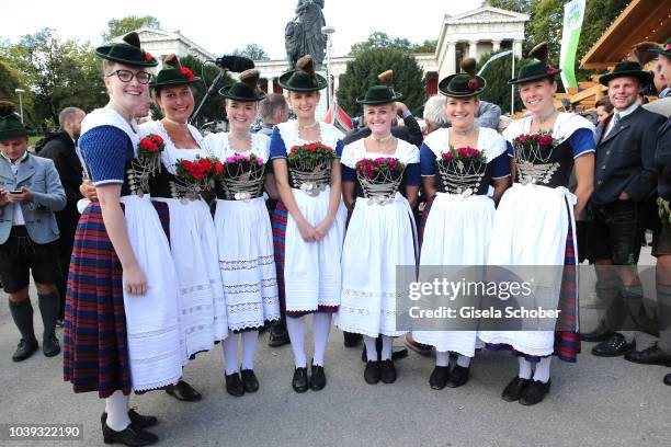 General view during the 'Sixt Damen Wiesn' as part of the Oktoberfest 2018 at Schuetzenfestzelt at Theresienwiese on September 24, 2018 in Munich,...