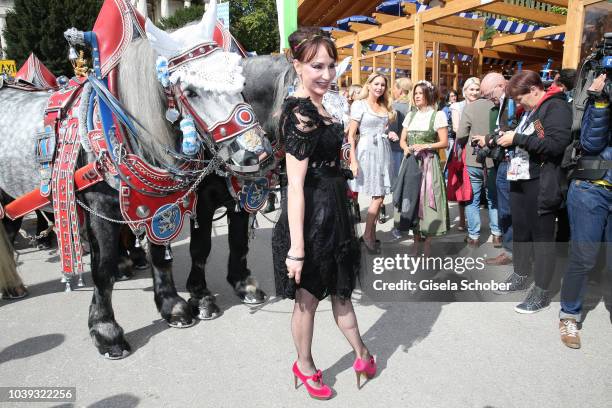 Anna Maria Kaufmann during the 'Sixt Damen Wiesn' as part of the Oktoberfest 2018 at Schuetzenfestzelt at Theresienwiese on September 24, 2018 in...