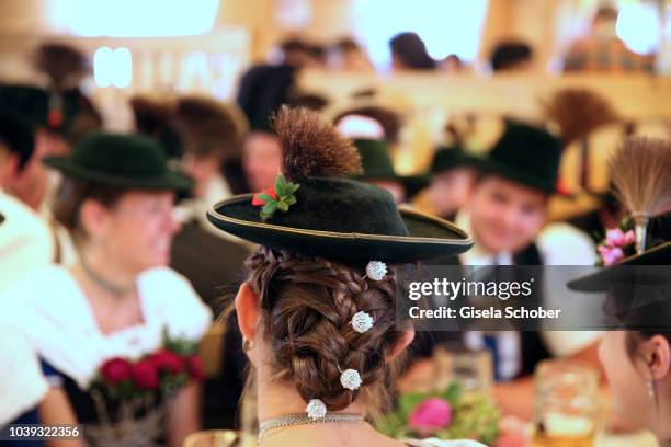 General view during the 'Sixt Damen Wiesn' as part of the Oktoberfest 2018 at Schuetzenfestzelt at Theresienwiese on September 24, 2018 in Munich,...