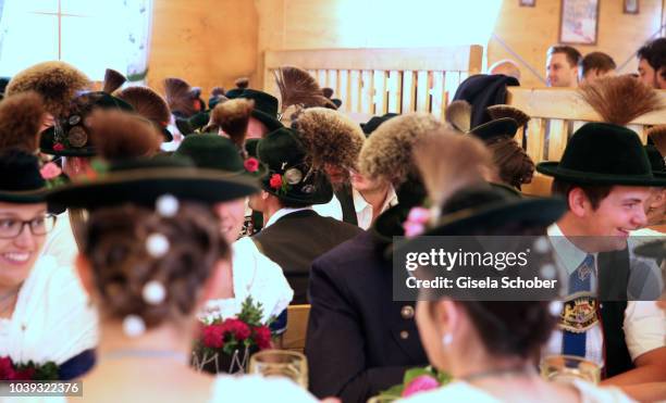 General view during the 'Sixt Damen Wiesn' as part of the Oktoberfest 2018 at Schuetzenfestzelt at Theresienwiese on September 24, 2018 in Munich,...