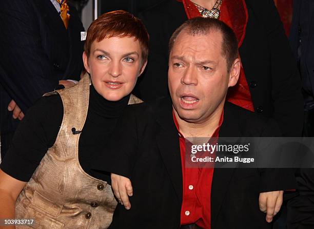 Singer Thomas Quasthoff and his wife Claudia Quasthoff attend the taping of the birthday show for Bassbaritone singer Thomas Quasthoff on October 15,...